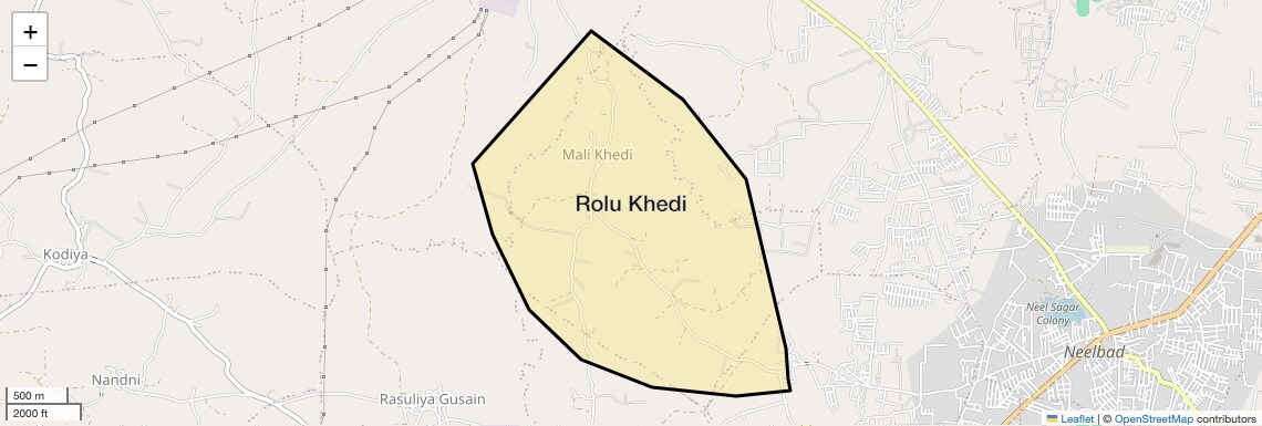 Location Map of Rolu Khedi, Bhopal