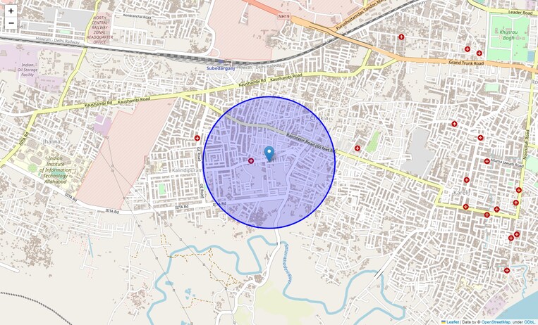 Location Map of Roshan Bag