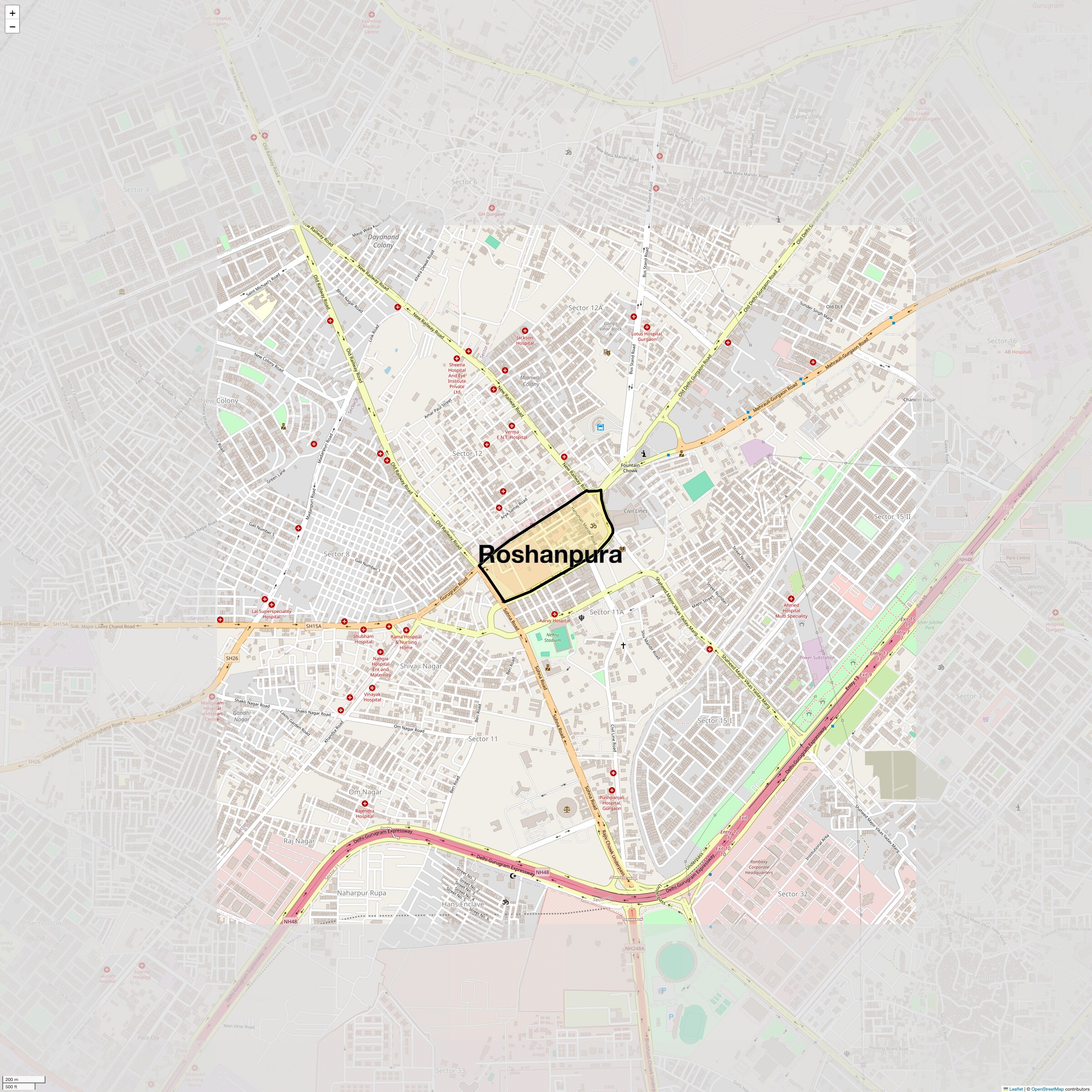 Check Time Travel of Roshanpura, Gurgaon