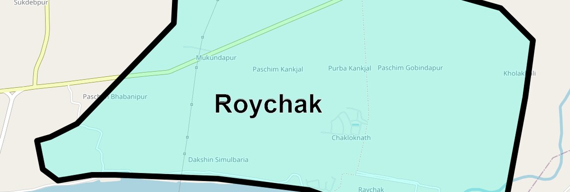 Location Map of Roychak, Kolkata