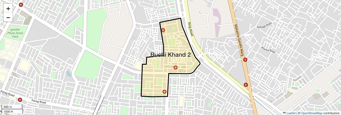 Location Map of Ruchi Khand 2, Lucknow