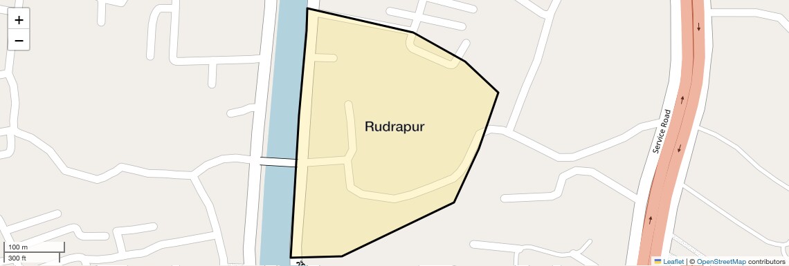 Location Map of Rudrapur, Bhubaneswar