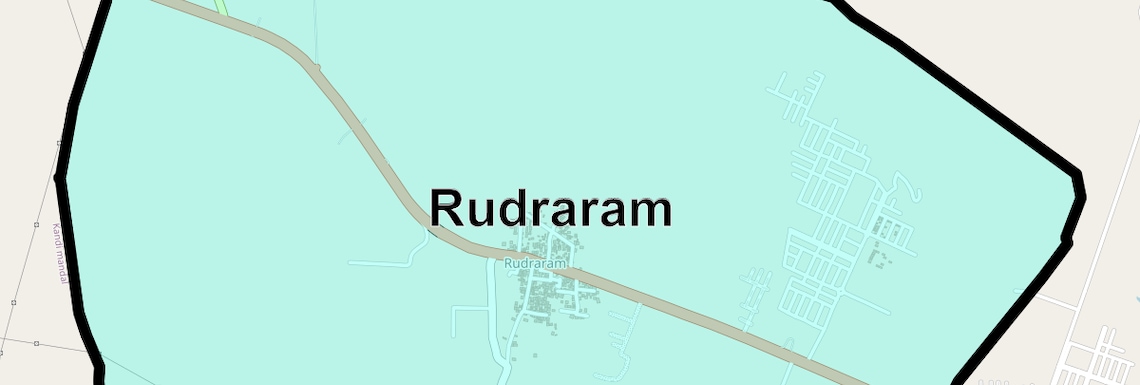 Location Map of Rudraram, Hyderabad