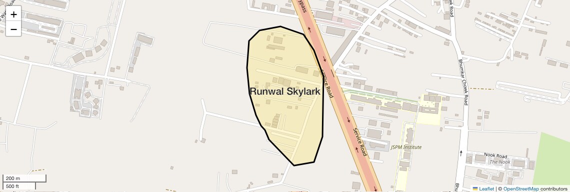 Location Map of Runwal Skylark, Pune