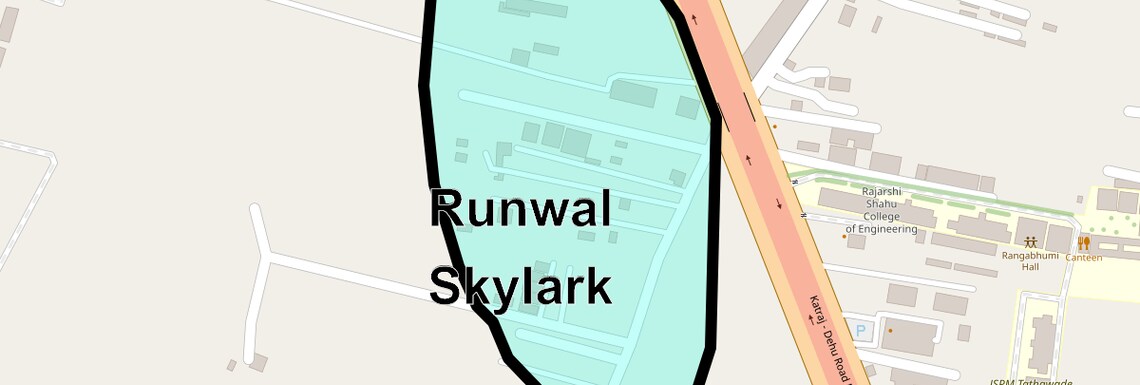 Location Map of Runwal Skylark, Pune
