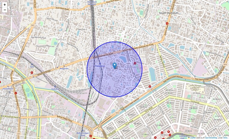 Location Map of S K Dev Road
