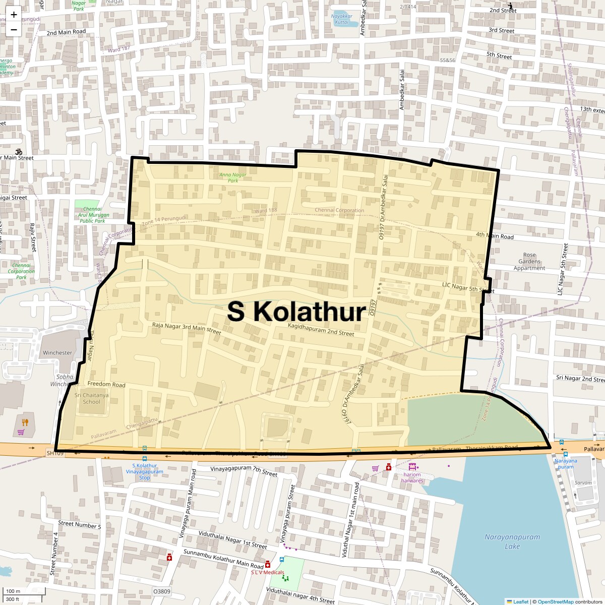 Check Time Travel of S Kolathur, Chennai