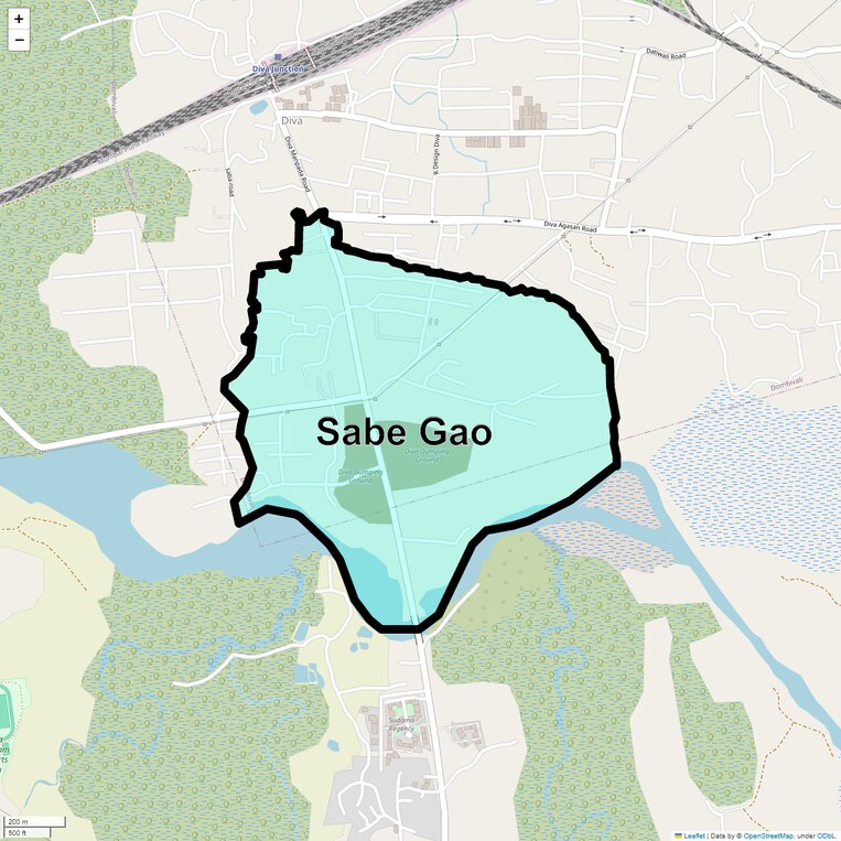 Location Map of Sabe Gao