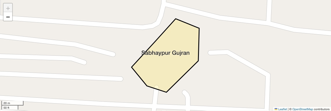 Location Map of Sabhaypur Gujran, Delhi