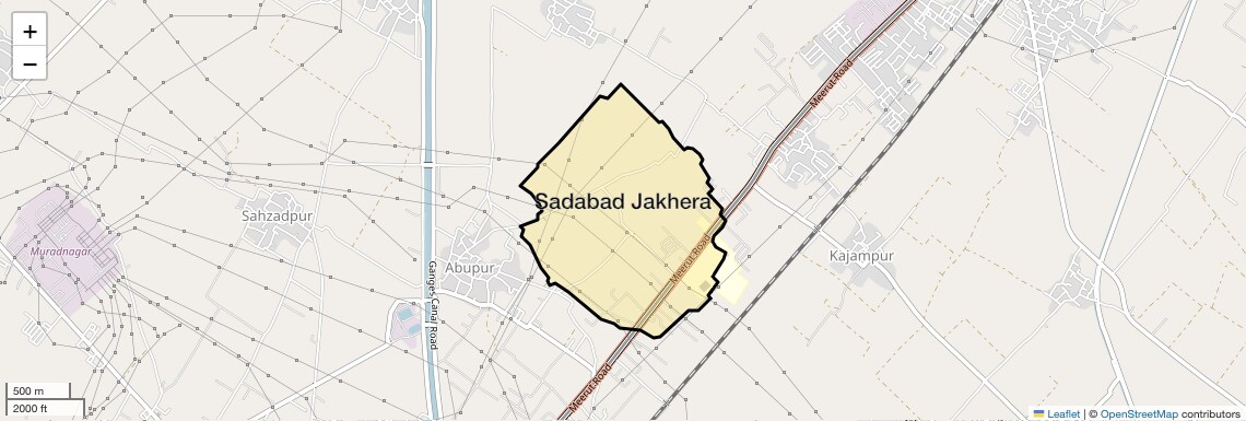 Location Map of Sadabad Jakhera, Ghaziabad