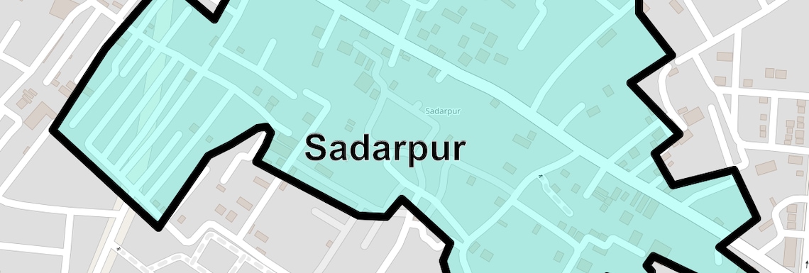 Location Map of Sadarpur, Noida