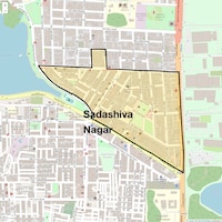 Sadashiva Nagar Map