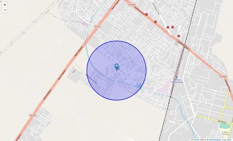 Location Map of Sadhu Nagar