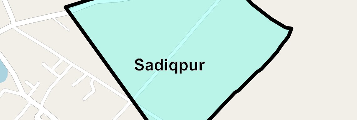 Location Map of Sadiqpur, Ghaziabad