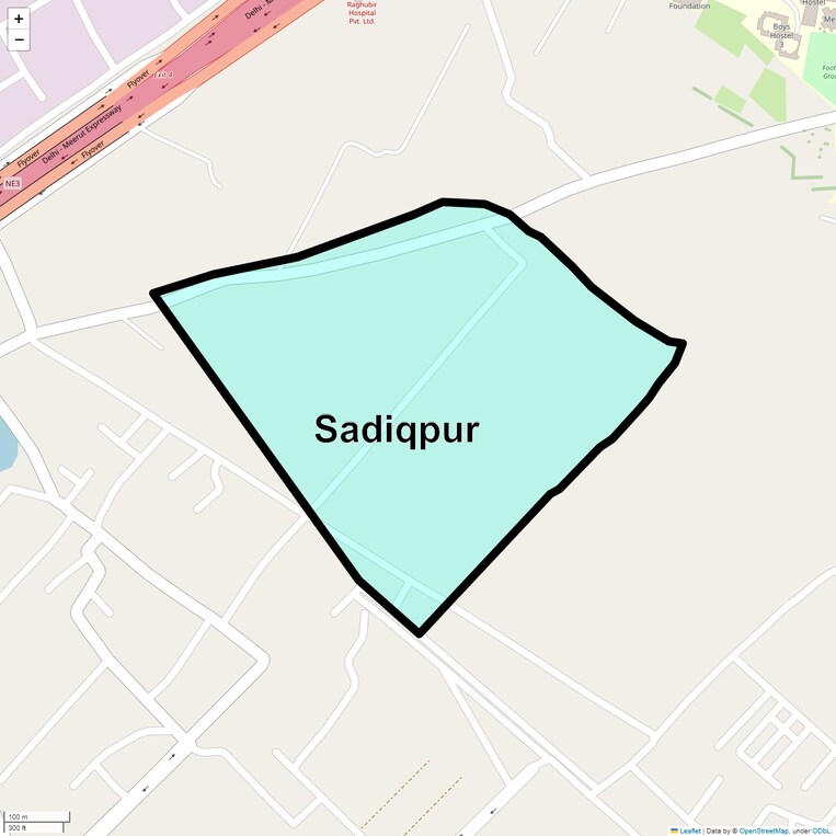 Location Map of Sadiqpur