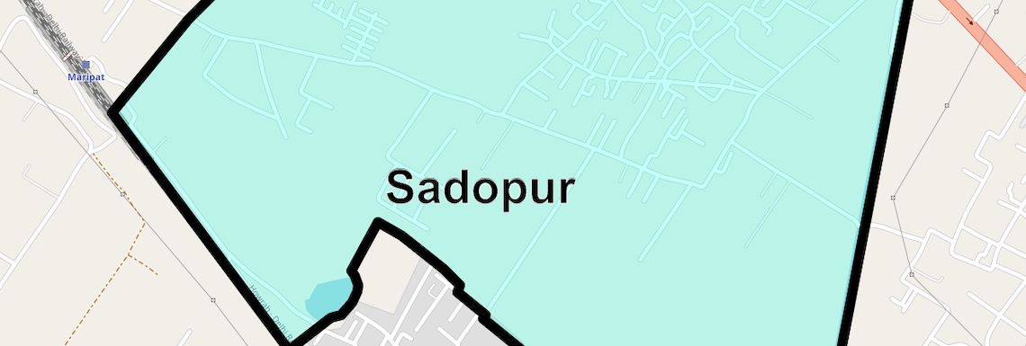 Location Map of Sadopur, Greater Noida