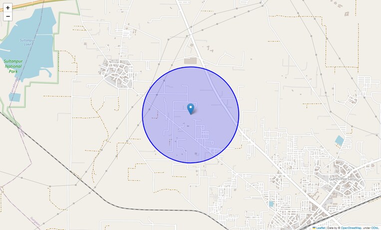 Location Map of Sadrana