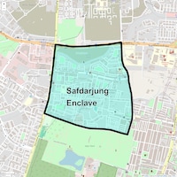Safdarjung Enclave Map