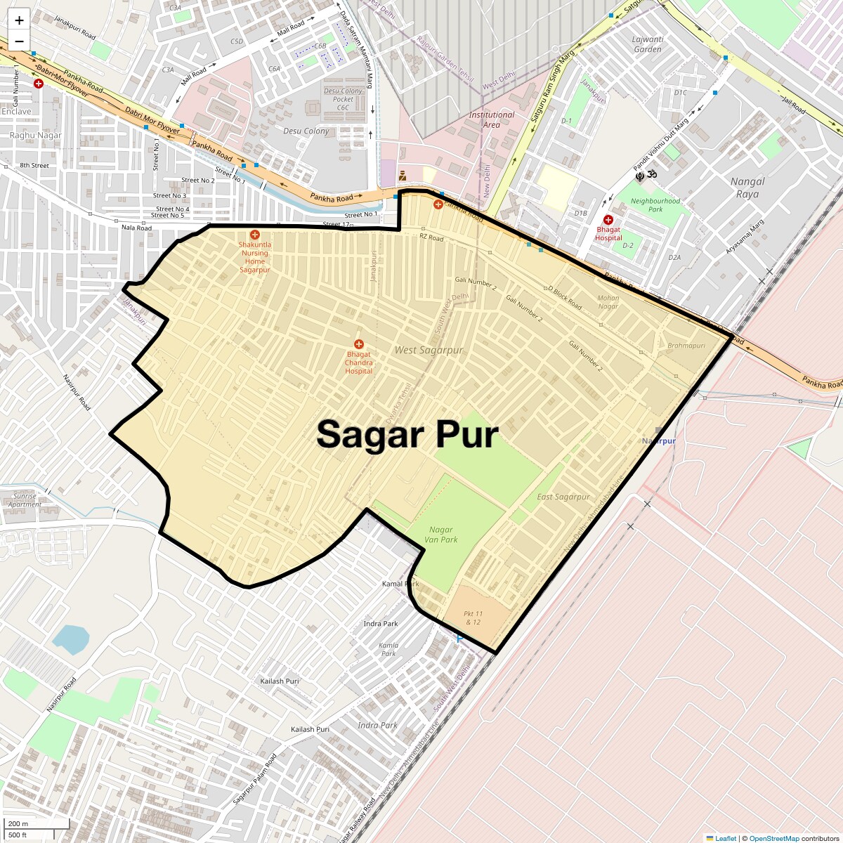 Check Time Travel of Sagar Pur, Delhi