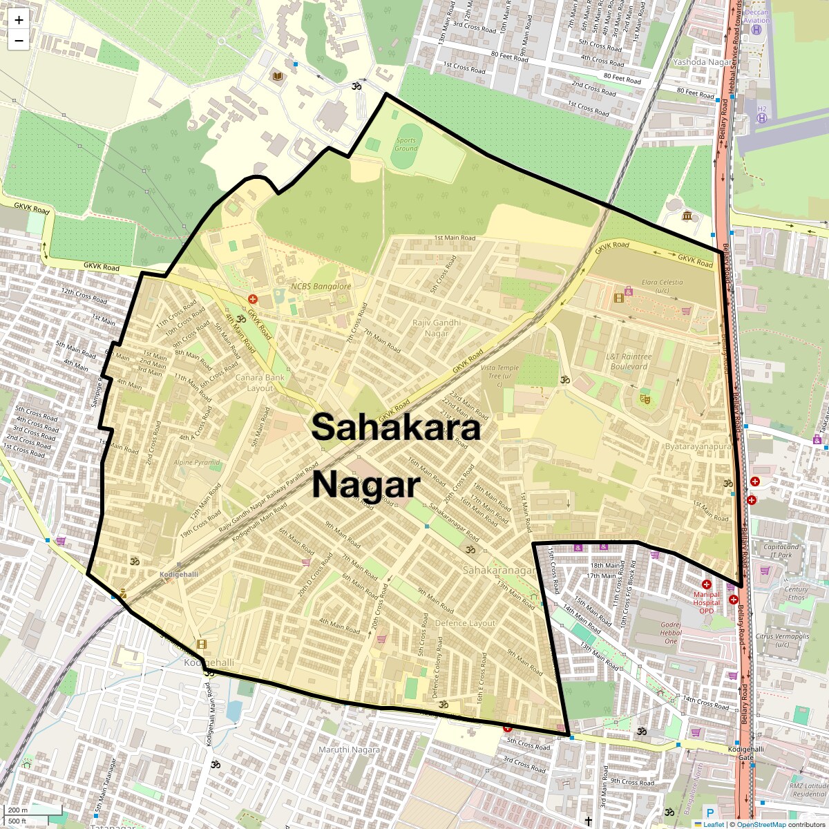 Check Time Travel of Sahakara Nagar, Bangalore