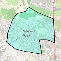 Sahakara Nagar Map