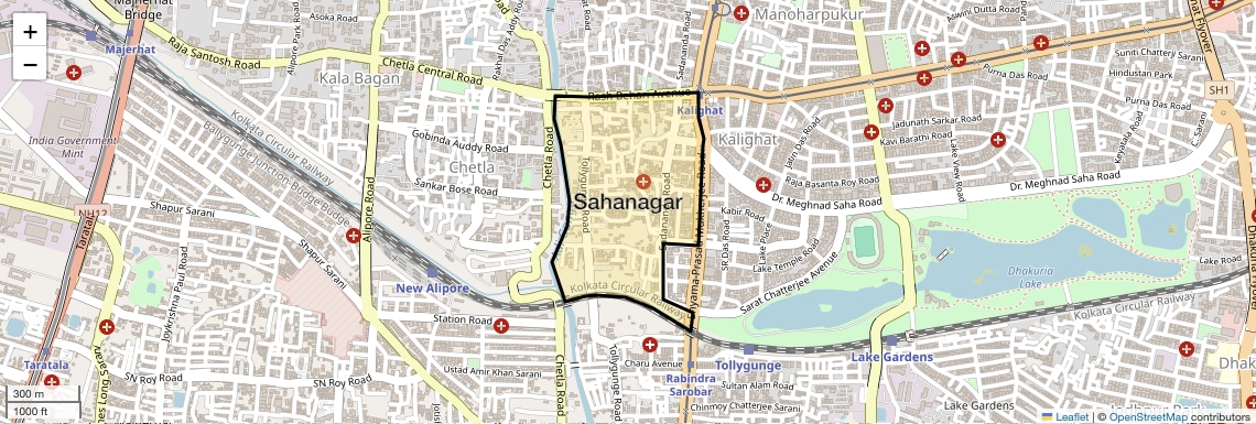 Check Time Travel of Sahanagar, Kolkata