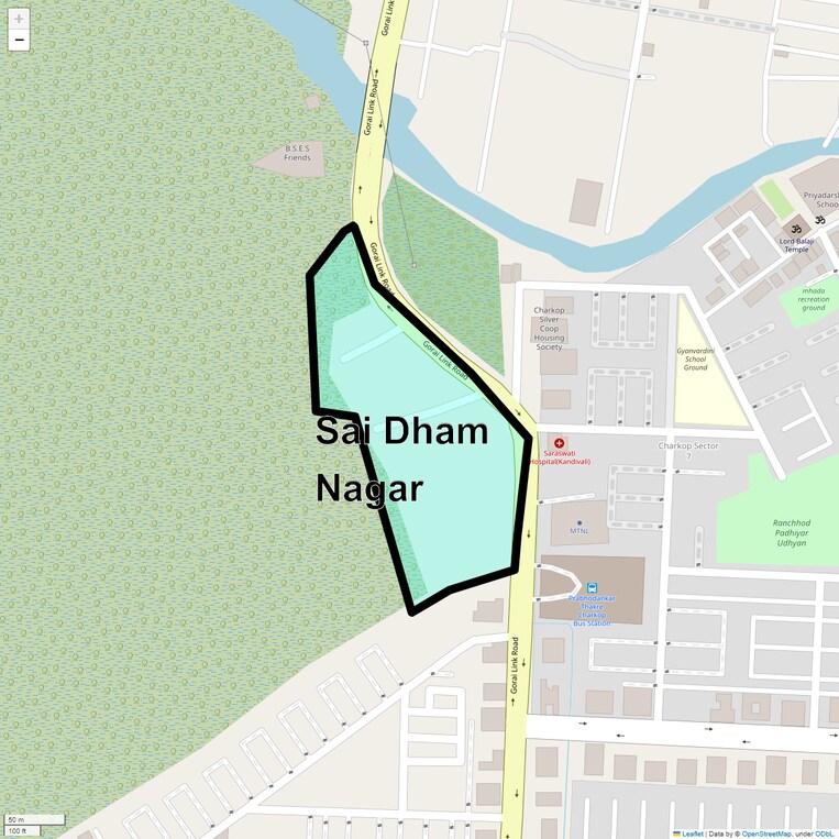Location Map of Sai Dham Nagar