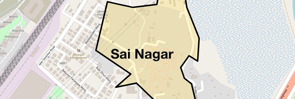 Location Map of Sai Nagar, Mumbai