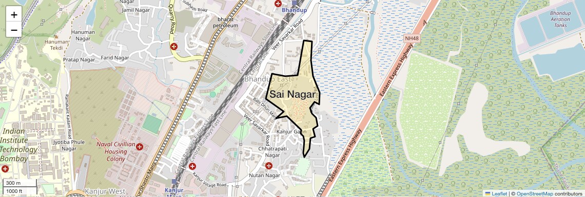 Location Map of Sai Nagar, Mumbai