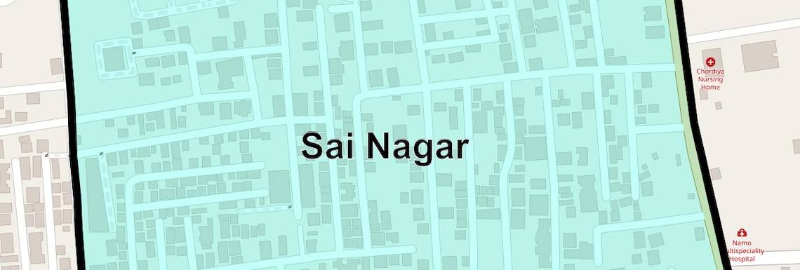 Location Map of Sai Nagar, Pune