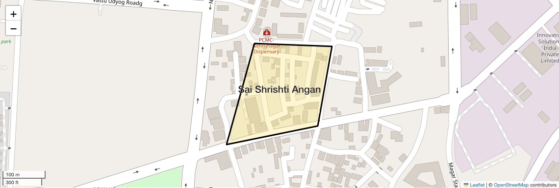 Location Map of Sai Shrishti Angan, Pune