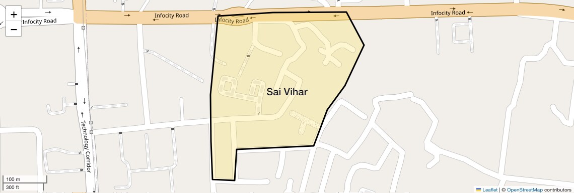Location Map of Sai Vihar, Bhubaneswar