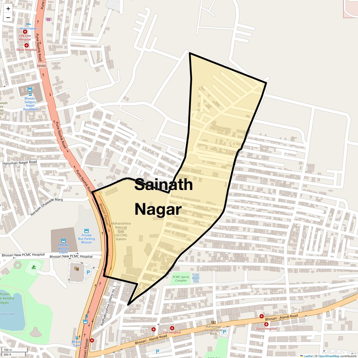 Check Time Travel of Sainath Nagar, Pune