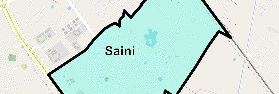 Location Map of Saini, Greater Noida