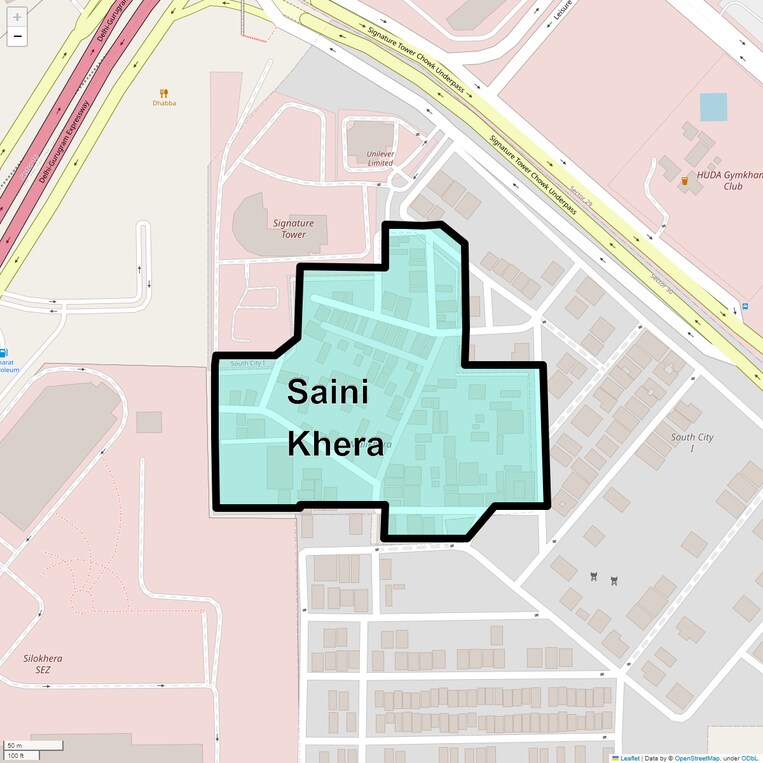Location Map of Saini Khera