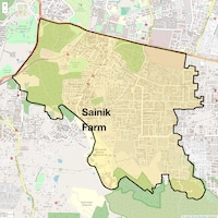 Sainik Farm Map