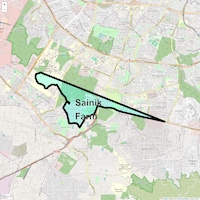 Sainik Farm Map