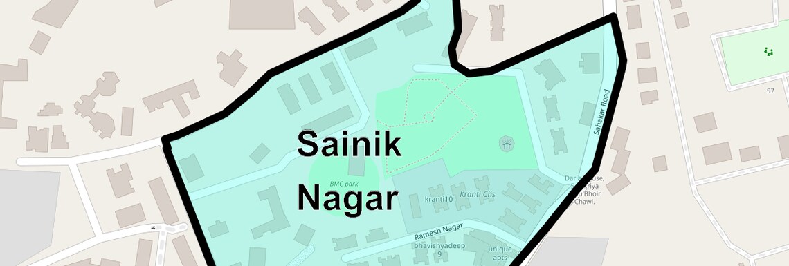 Location Map of Sainik Nagar, Mumbai