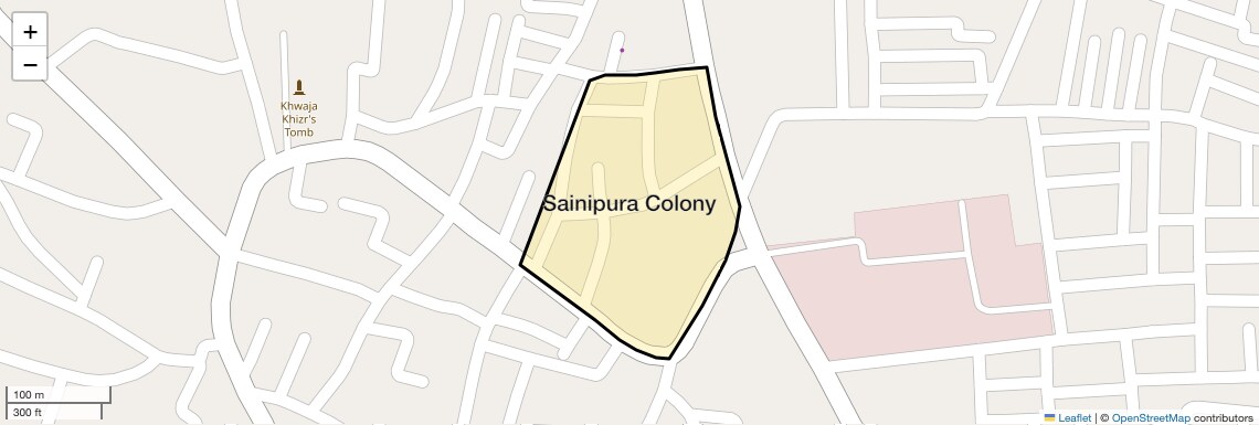 Location Map of Sainipura Colony, Sonipat