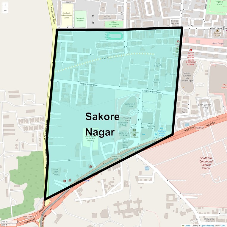 Location Map of Sakore Nagar
