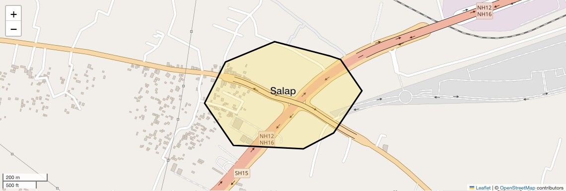 Location Map of Salap, Kolkata