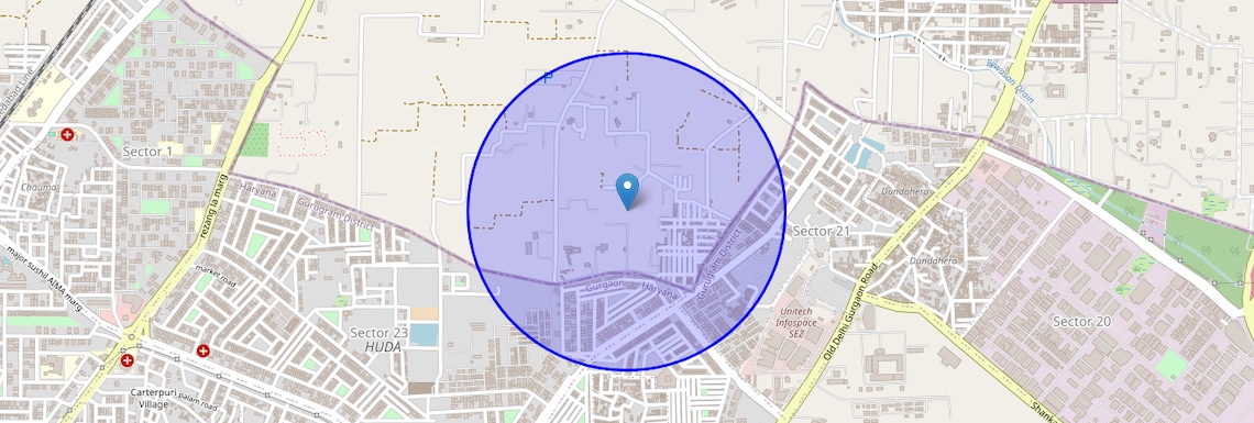 Location Map of Salapur Khera Village, Gurgaon