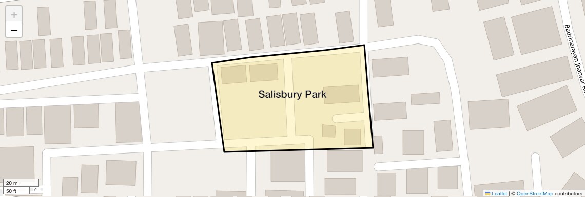Location Map of Salisbury Park, Pune