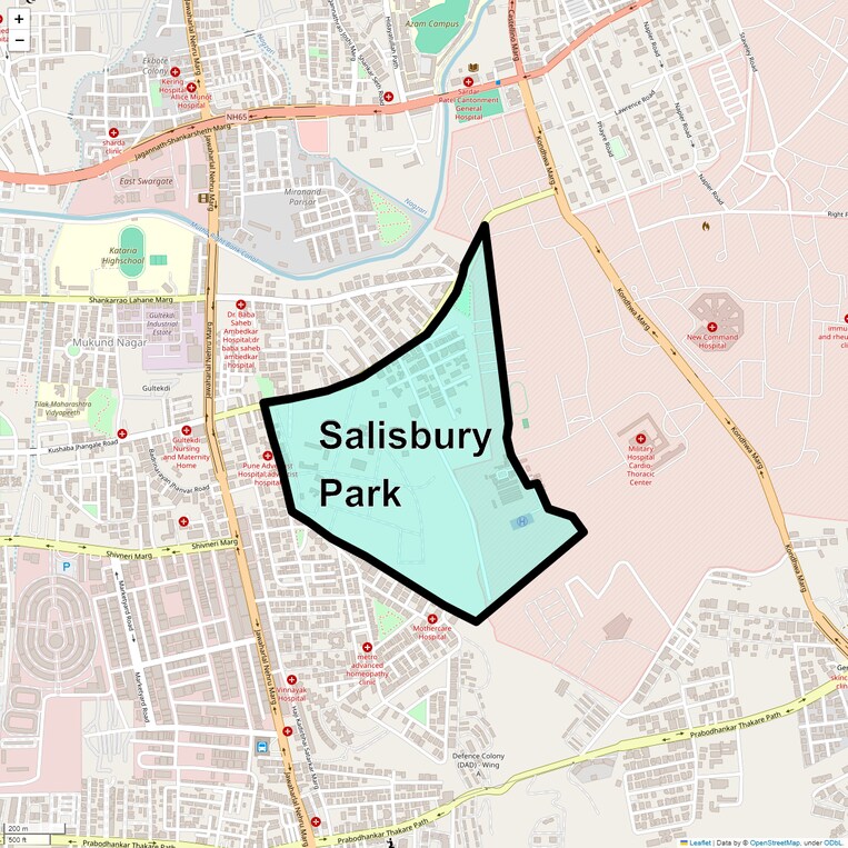Location Map of Salisbury Park