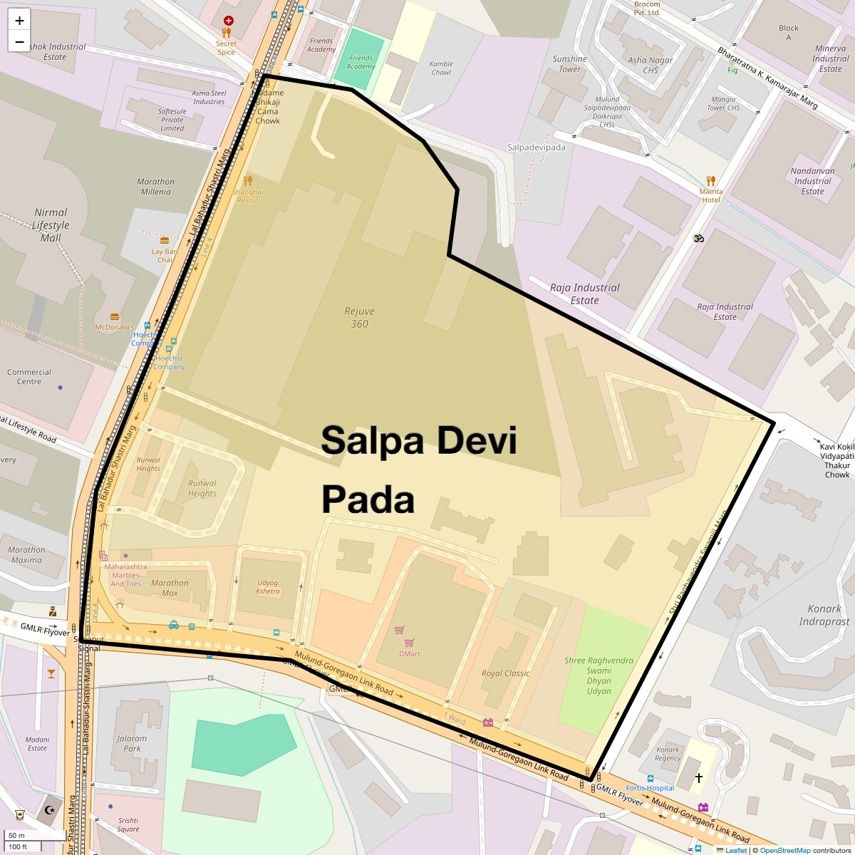 Check Time Travel of Salpa Devi Pada, Mumbai
