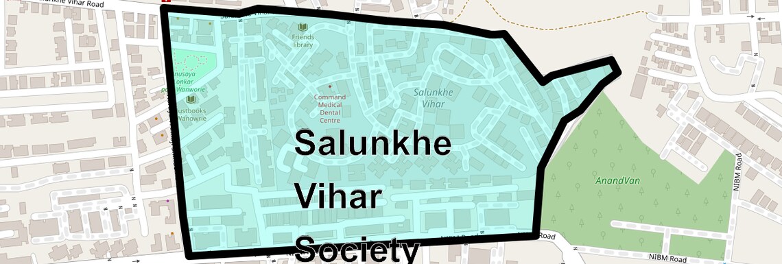 Location Map of Salunkhe Vihar Society, Pune