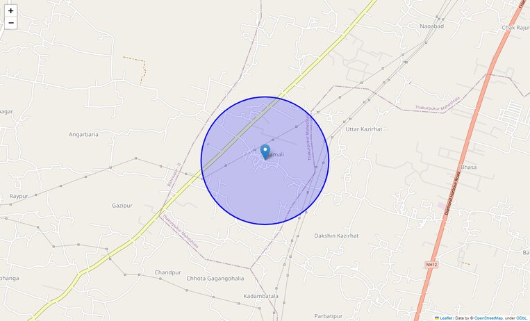 Location Map of Samali