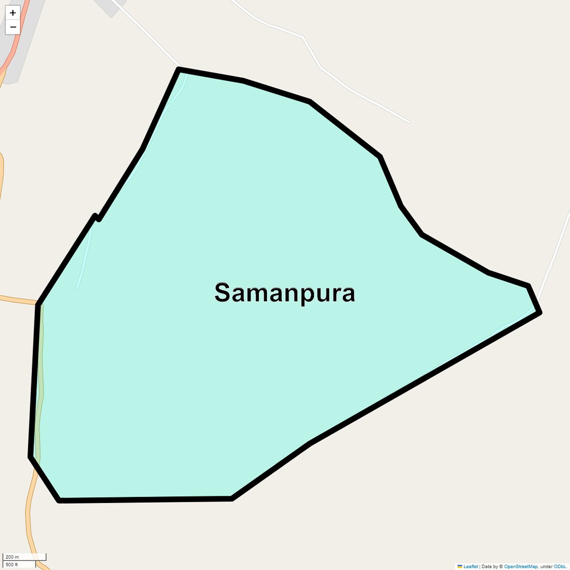 Location Map of Samanpura, Patna