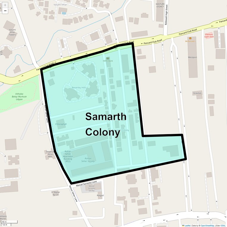 Location Map of Samarth Colony