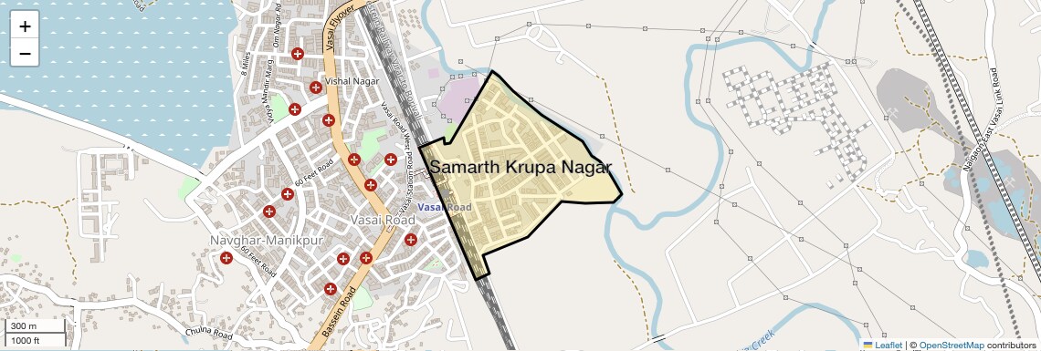 Location Map of Samarth Krupa Nagar, Palghar